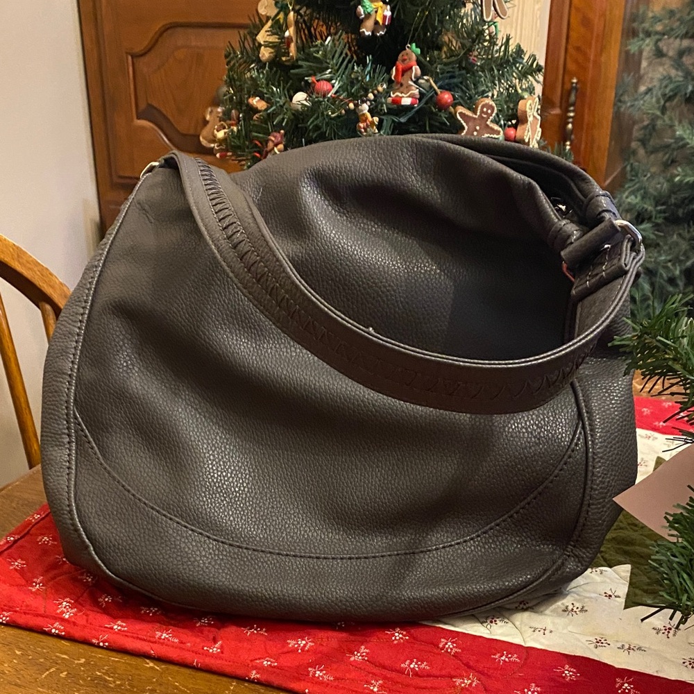 Thirty-One Elegant Gray Hobo Bag